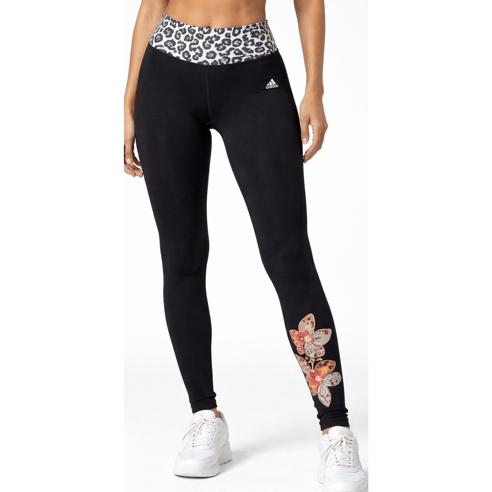 Adidas X Farm Rio Leggings Xs Black Floral Primegreen Aeroready High Rise Sexy